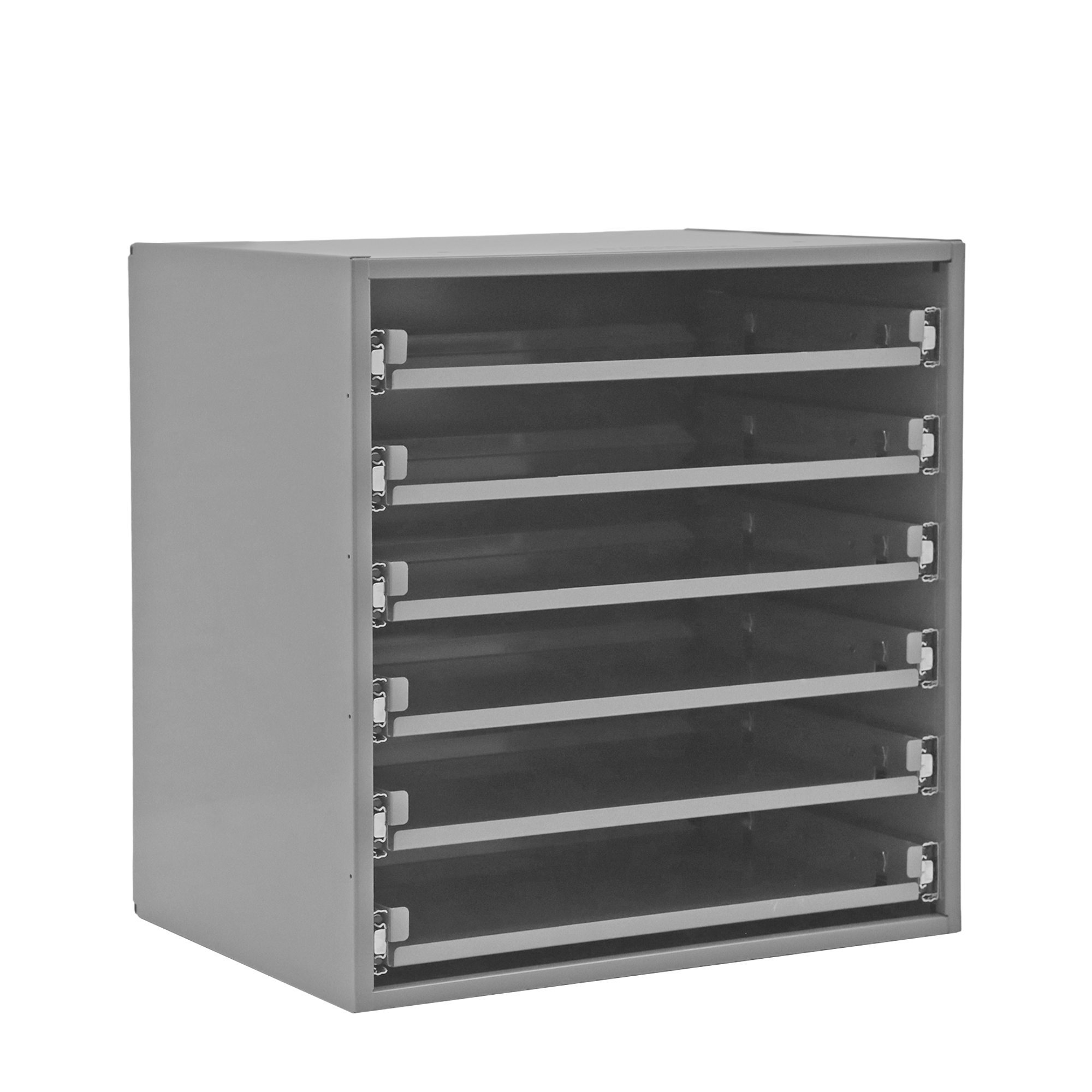 Large Bearing Slide Rack, 6 Compartments - Durham Manufacturing