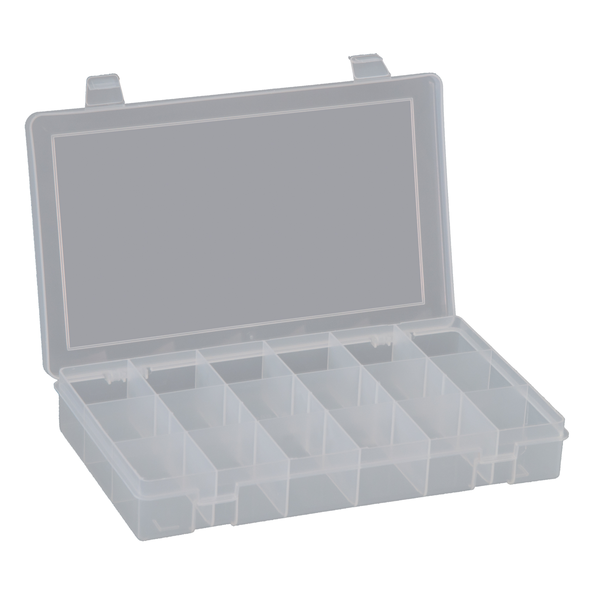 Small, plastic compartment box, 18 opening - Durham Manufacturing
