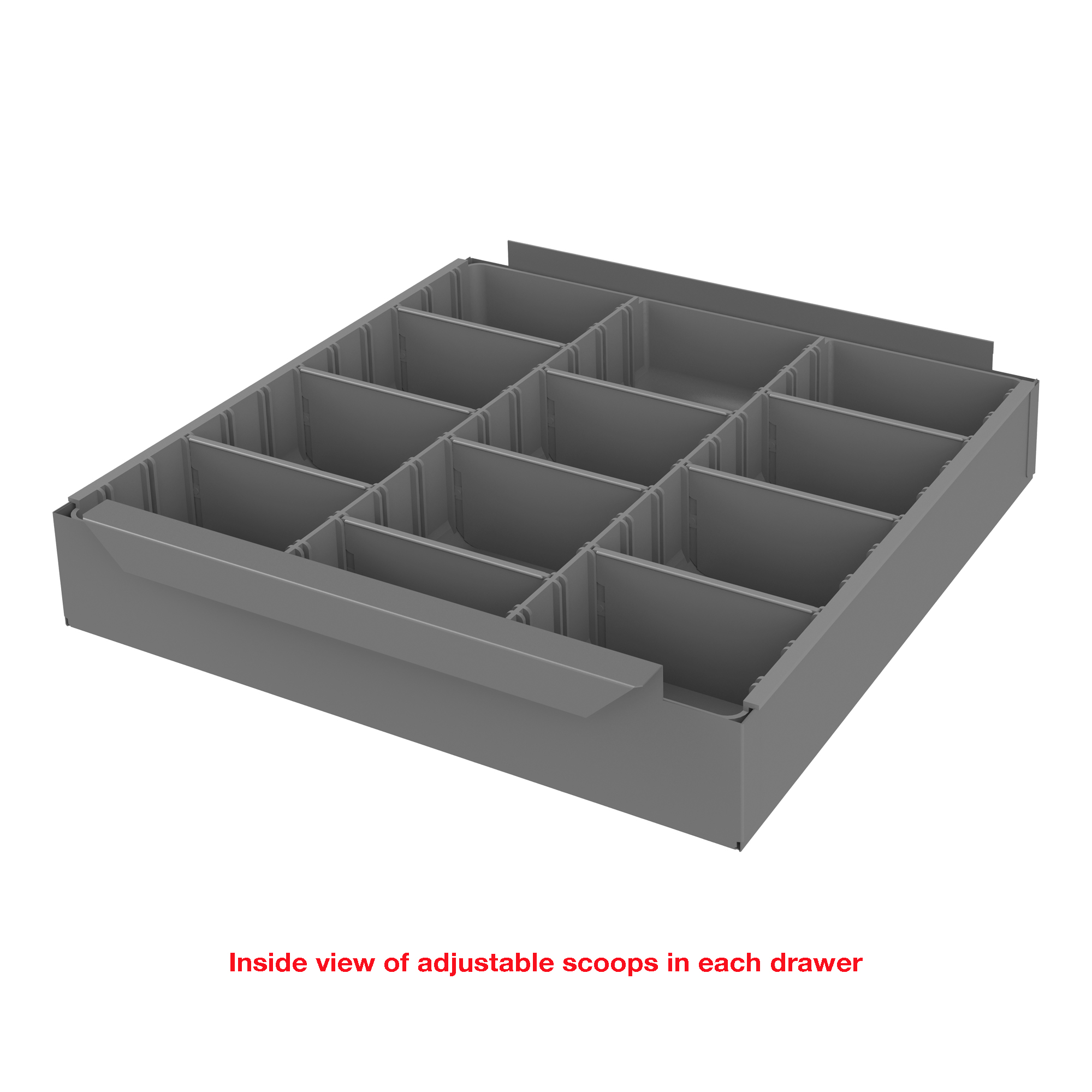 DURHAM MFG Steel Storage Cabinet,12-5/8 in W,9 drawers 611-95 Gray 