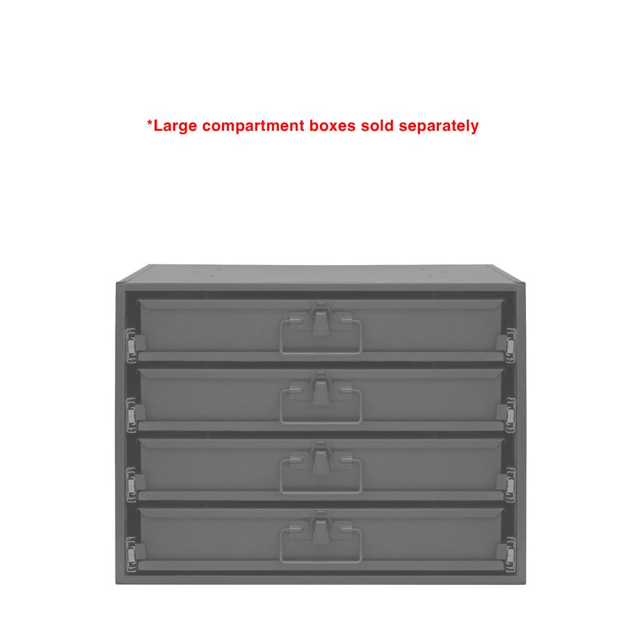 Large Bearing Slide Rack, 4 Compartments - Durham Manufacturing